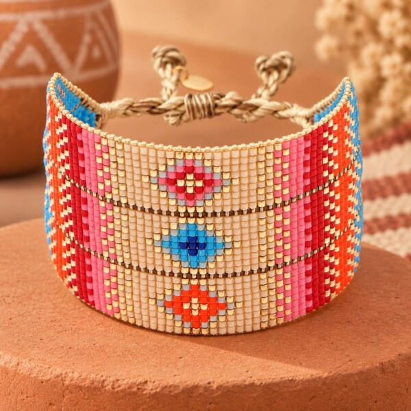 Bracelet Amérindien Femme - Ethnique Multicolore