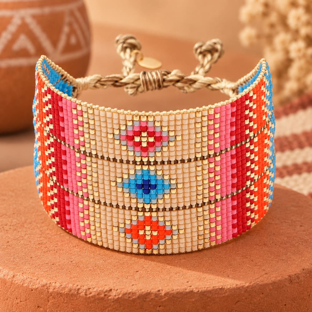 Bracelet Amérindien Femme – Ethnique Multicolore