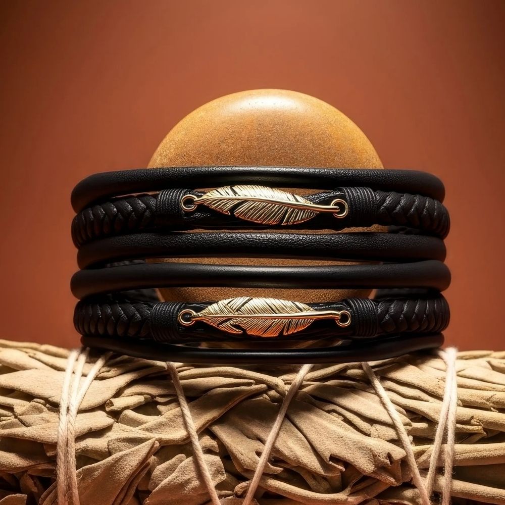 Bracelet Cuir Homme Tressé Noir Et Acier | Bijouterie Lora&Moi Bracelet Cuir Homme Tressé Noir Et Acier | Bijouterie Lora&Moi