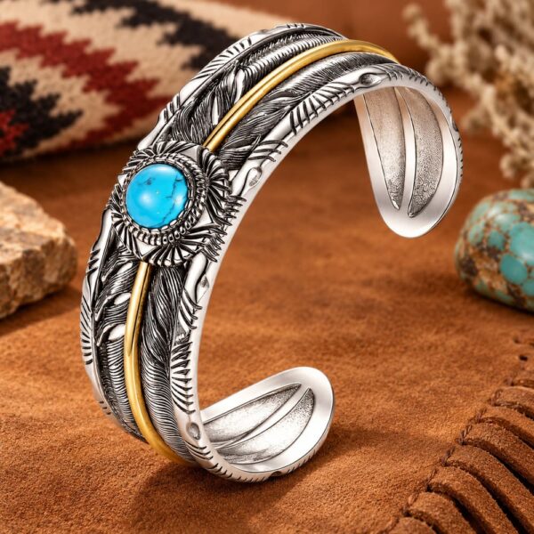 Bracelet Indien Navajo - Perle Turquoise
