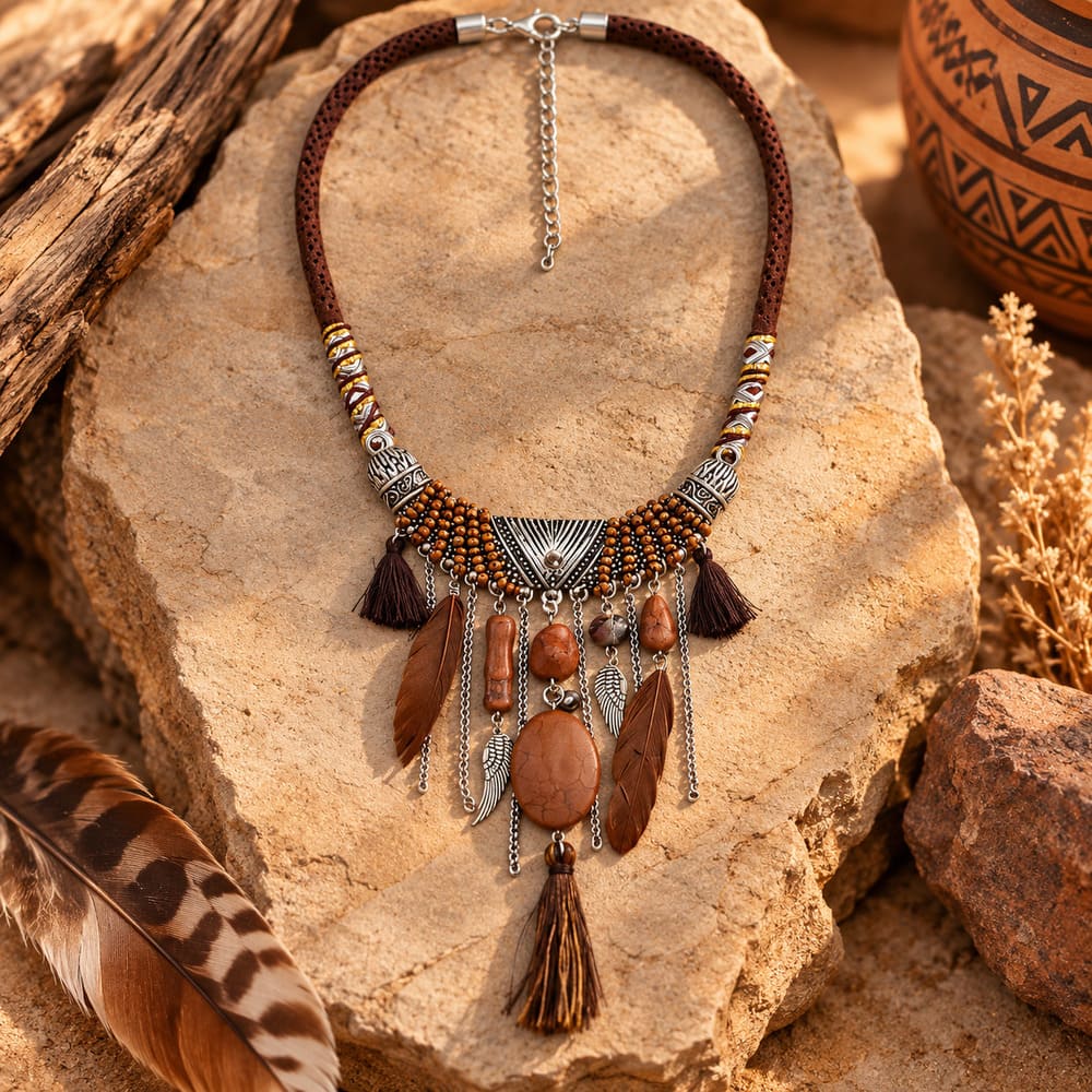 Collier Indien Style Ethnique