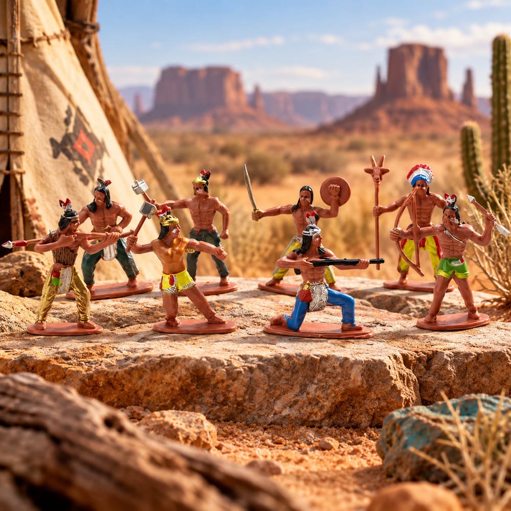 Figurines Indien d'Amérique - Guerriers