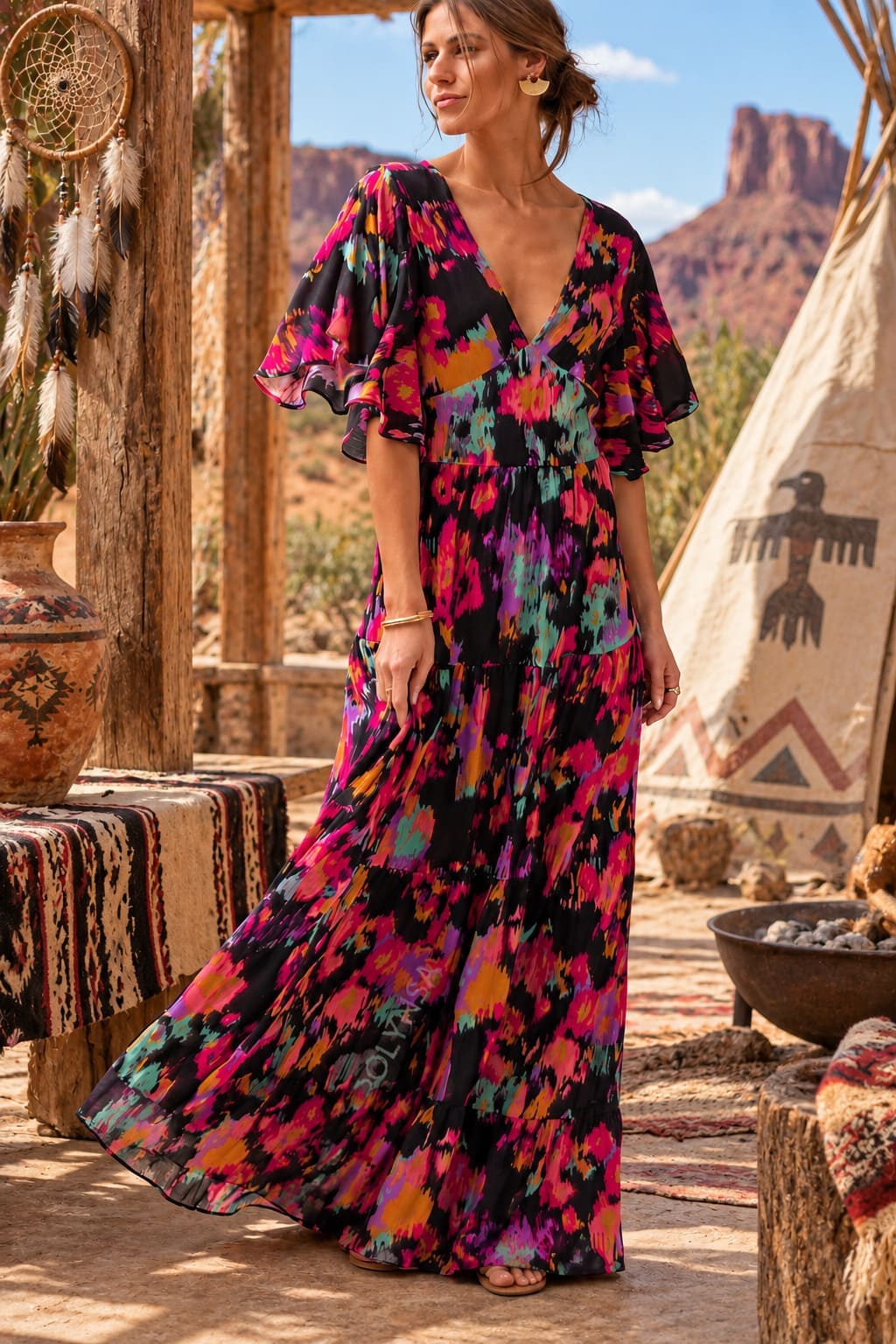 Robe Amérindienne Boho