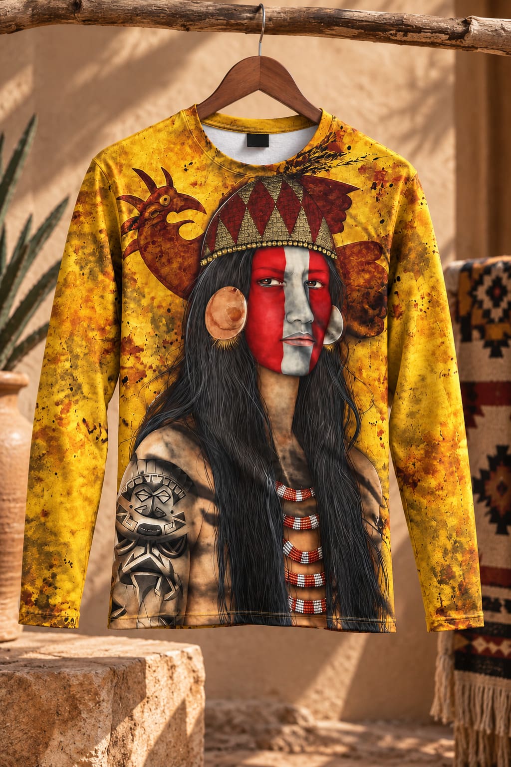 T-Shirt Jaune Indien d’Amérique