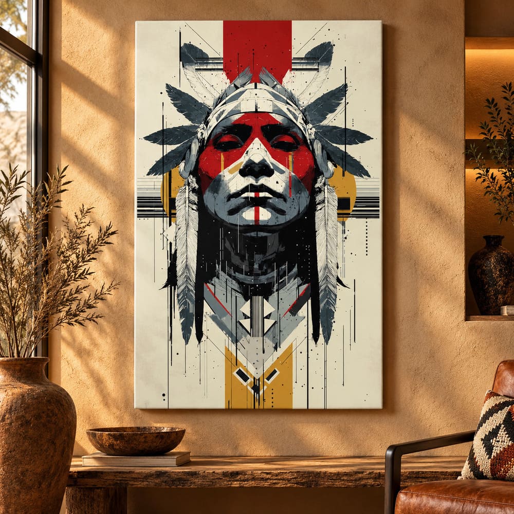 Tableau Amérindien Moderne