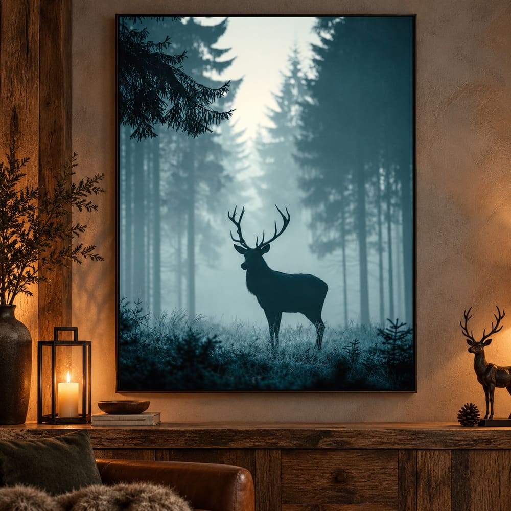 Tableau Cerf Amérindien