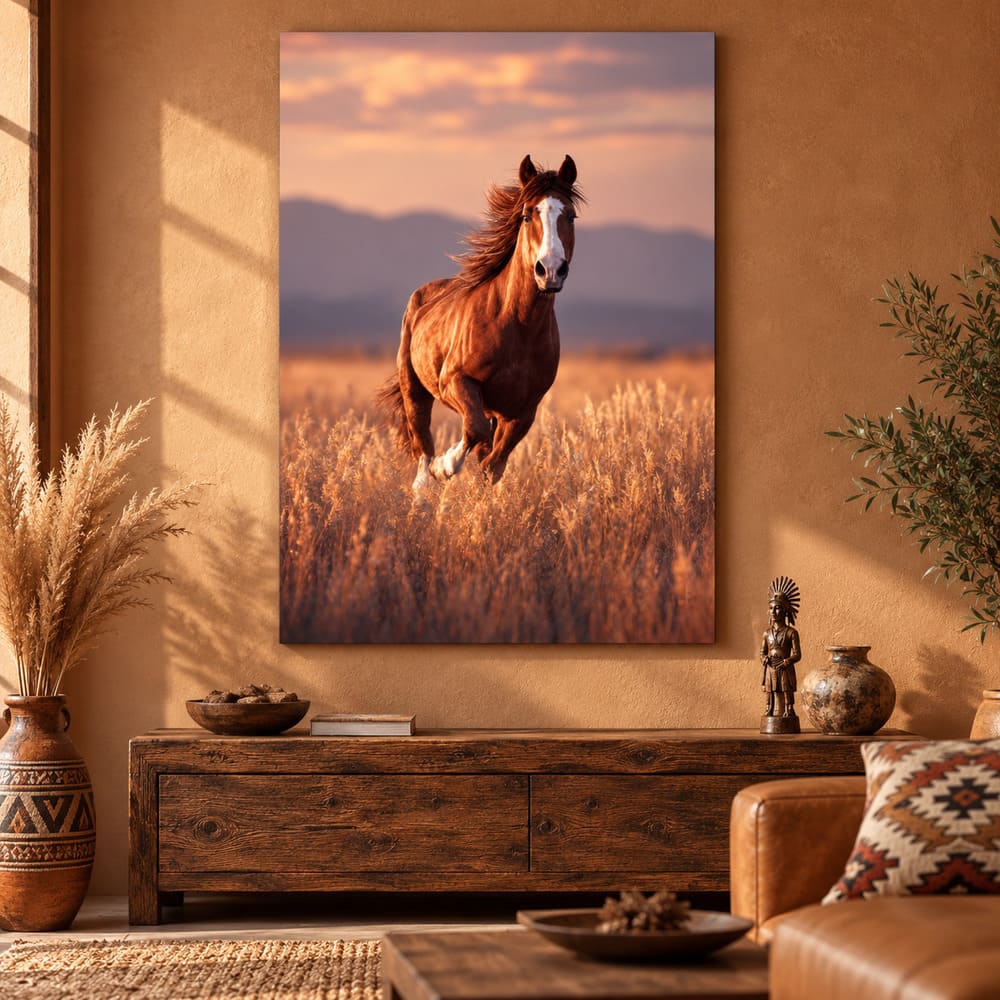 Tableau Cheval Amérindien