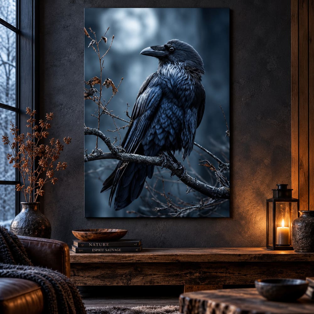 Tableau Corbeau Amérindien