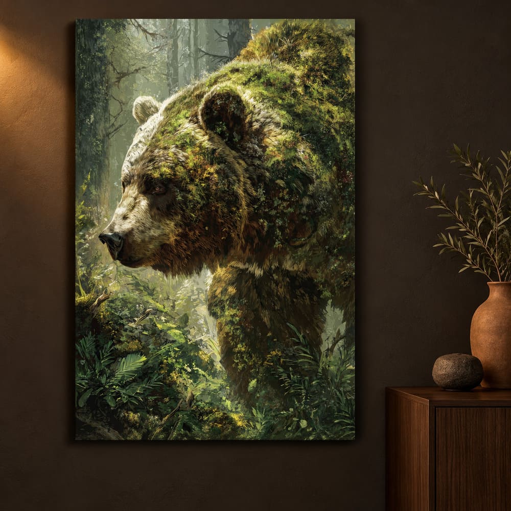 Tableau Ours Amérindien