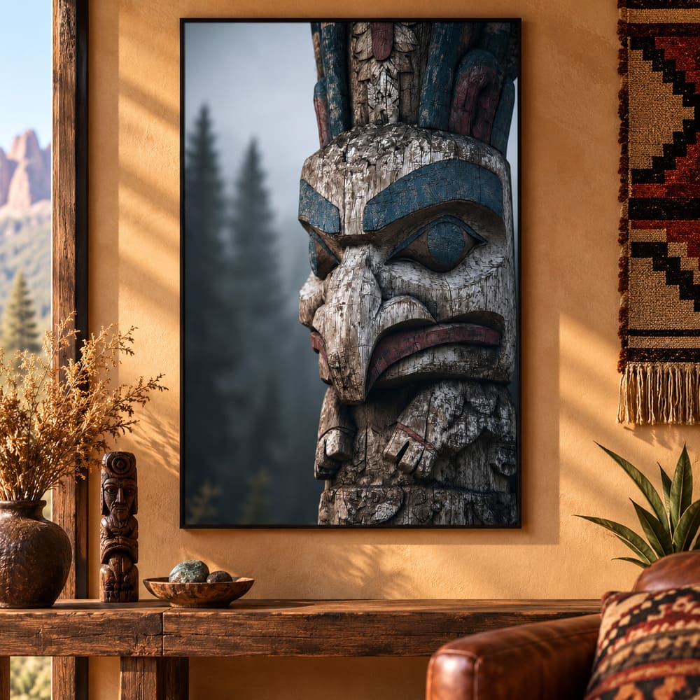 Tableau Totem Amérindien