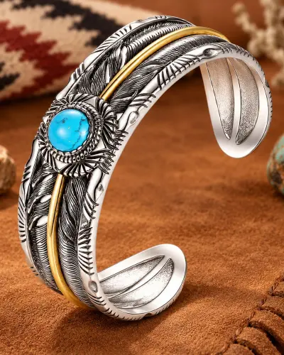 Bracelet Indien Navajo – Perle Turquoise